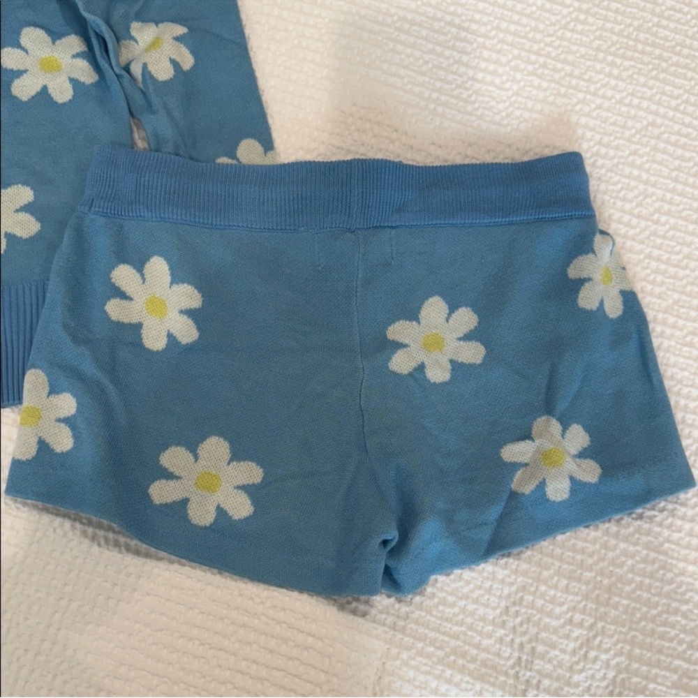 Beach Riot Sky Blue and Cream Knit Top - Picture 6 of 11